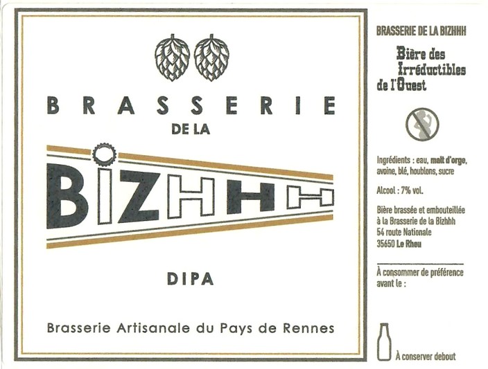 Etiquette BRASSERIE DE LA BIZHHH 19