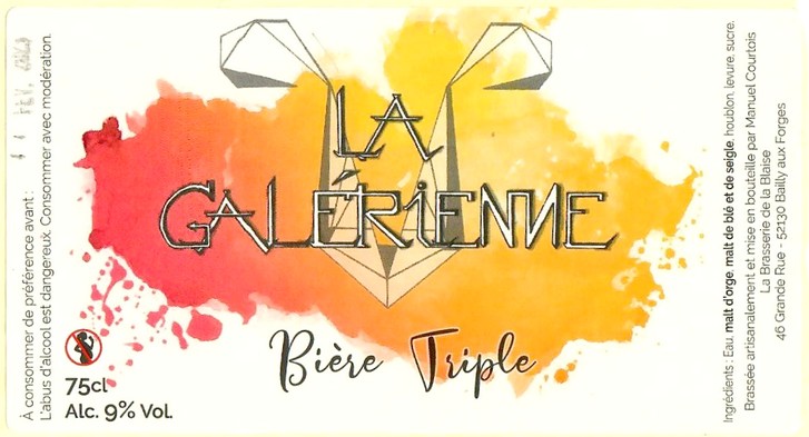 Etiquette BRASSERIE DE LA BLAISE 02