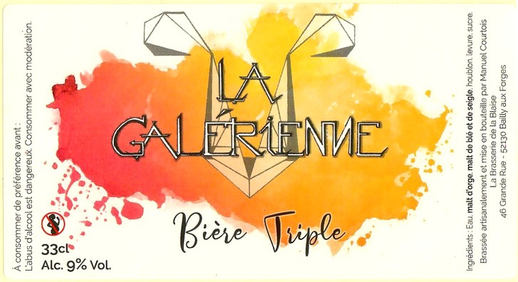 Etiquette BRASSERIE DE LA BLAISE 16