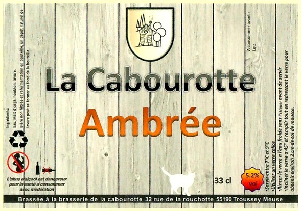 Etiquette BRASSERIE LA CABOUROTTE 01
