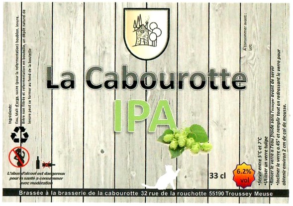 Etiquette BRASSERIE LA CABOUROTTE 04