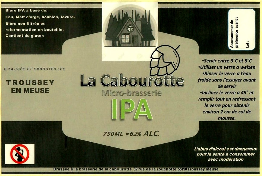 Etiquette BRASSERIE LA CABOUROTTE 09