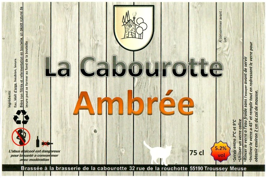 Etiquette BRASSERIE LA CABOUROTTE 11