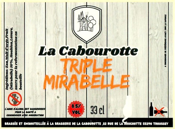 Etiquette BRASSERIE LA CABOUROTTE 18