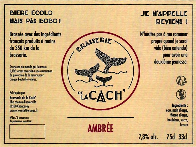 etiquette BRASSERIE DE LA CACH 01