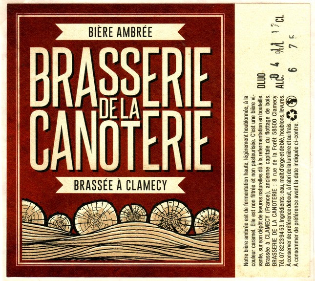 etiquette BRASSERIE DE LA CANOTERIE 01