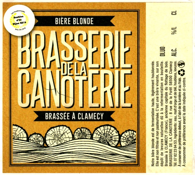 etiquette BRASSERIE DE LA CANOTERIE 04