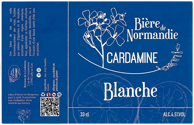 Etiquette BRASSERIE DE LA CARDAMINE 03