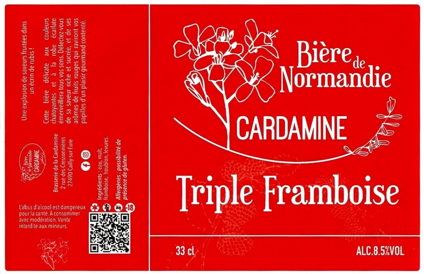 Etiquette BRASSERIE DE LA CARDAMINE 05