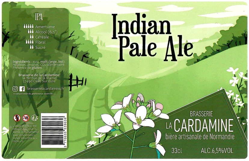 Etiquette BRASSERIE DE LA CARDAMINE 08