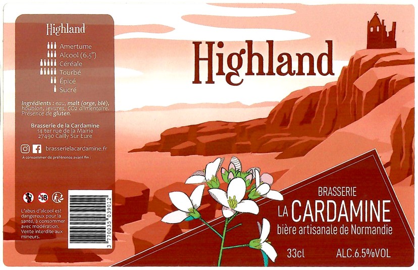 Etiquette BRASSERIE DE LA CARDAMINE 10