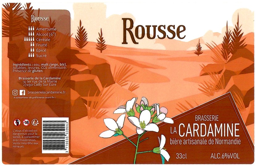 Etiquette BRASSERIE DE LA CARDAMINE 11