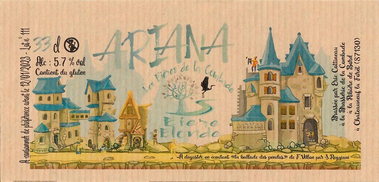 Etiquette BRASSERIE DE LA COMBADE 12