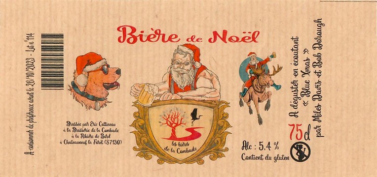 Etiquette BRASSERIE DE LA COMBADE 22