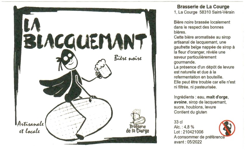 Etiquette BRASSERIE DE LA COURGE 01