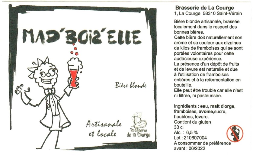 Etiquette BRASSERIE DE LA COURGE 06