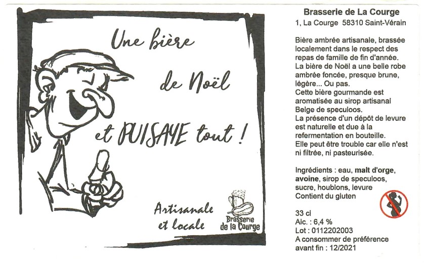 Etiquette BRASSERIE DE LA COURGE 08