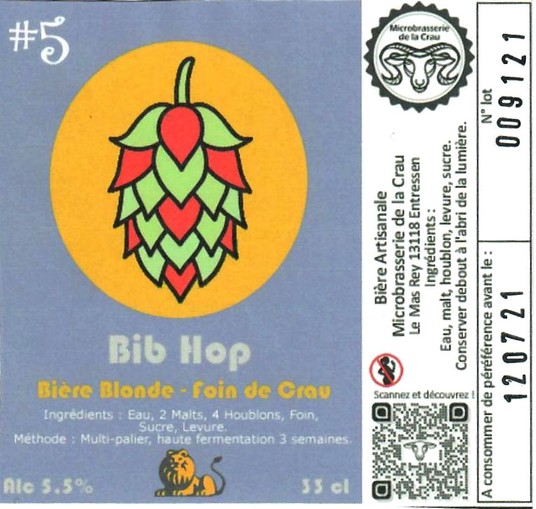 etiquette BRASSERIE DE LA CRAU 02