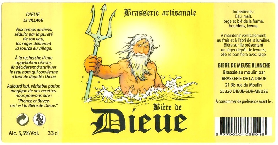 Etiquette BRASSERIE DE LA DIEUE 03