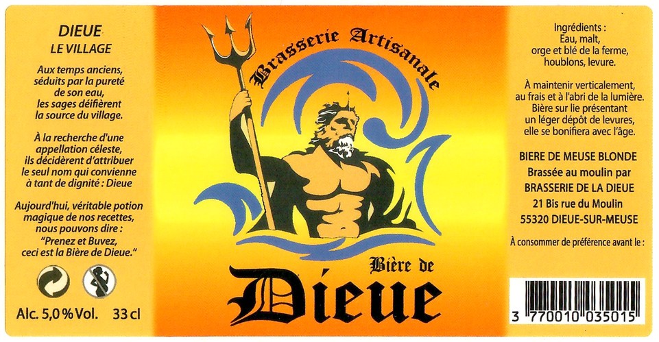 Etiquette BRASSERIE DE LA DIEUE 05