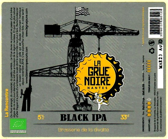 etiquette BRASSERIE DE LA DIVATTE 88