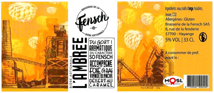 Etiquette BRASSERIE DE LA FENSCH 08