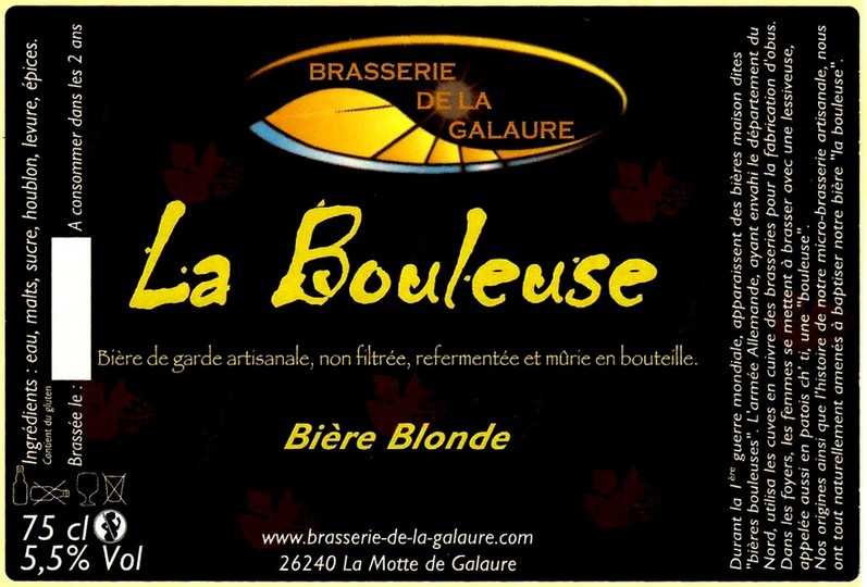 etiquette BRASSERIE DE LA GALAURE 05