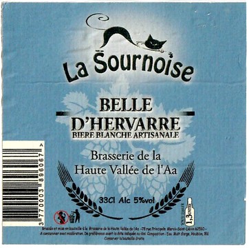 Etiquette BRASSERIE DE LA HAUTE VALLEE DE L'AA 11