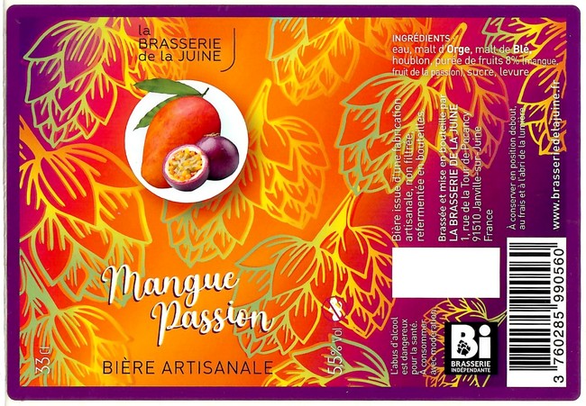 Etiquette BRASSERIE DE LA JUINE 10