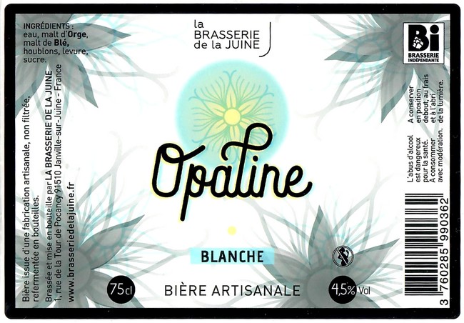 Etiquette BRASSERIE DE LA JUINE 11