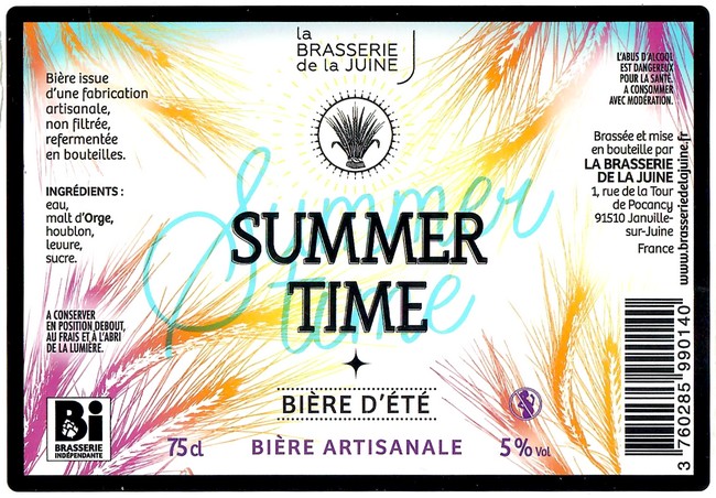 Etiquette BRASSERIE DE LA JUINE 12