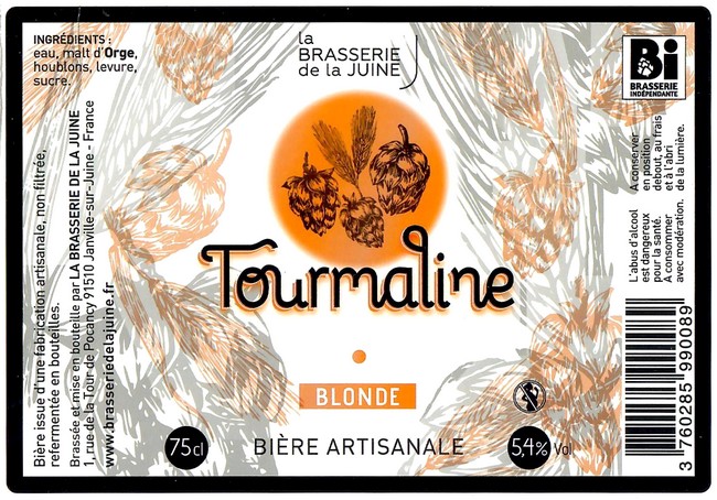 Etiquette BRASSERIE DE LA JUINE 13