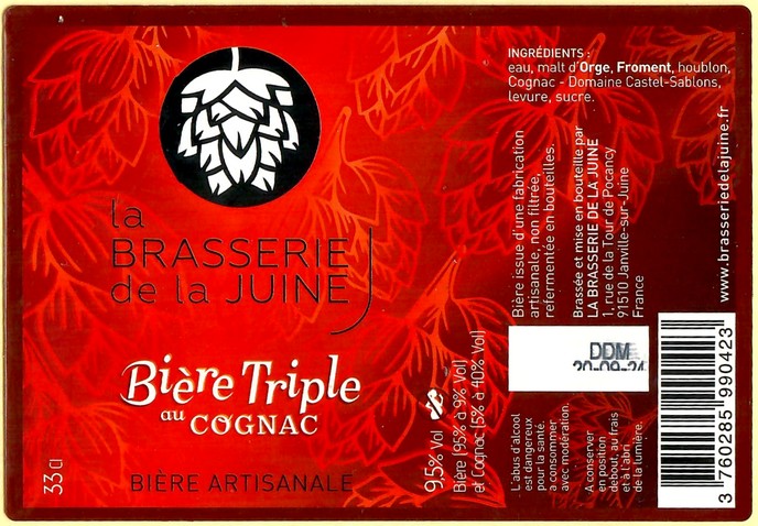 Etiquette BRASSERIE DE LA JUINE 16