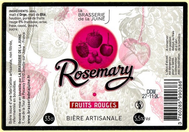 Etiquette BRASSERIE DE LA JUINE 18