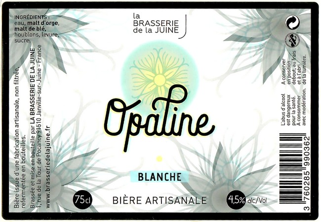 Etiquette BRASSERIE DE LA JUINE 46