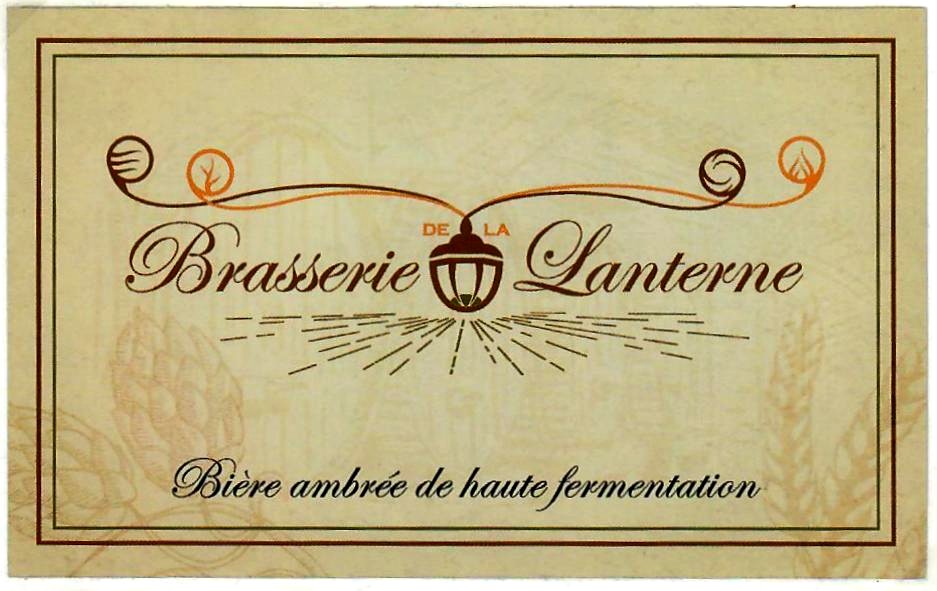 Etiquette BRASSERIE DE LA LANTERNE 01