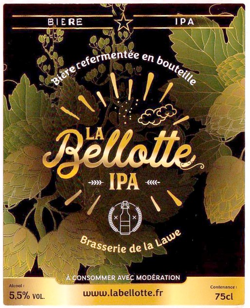 Etiquette BRASSERIE DE LA LAWE 01