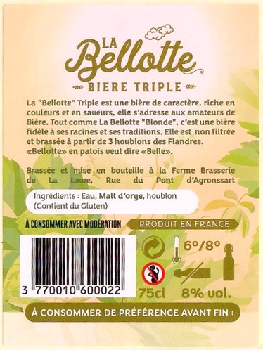 Etiquette BRASSERIE DE LA LAWE 04B