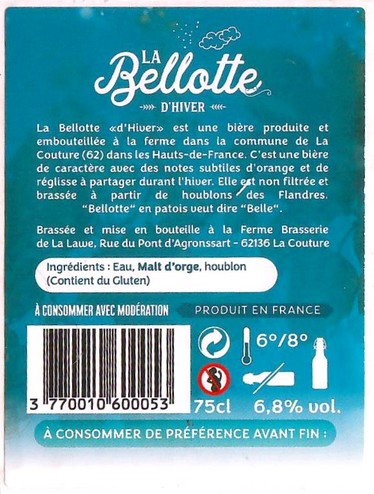 Etiquette BRASSERIE DE LA LAWE 05B