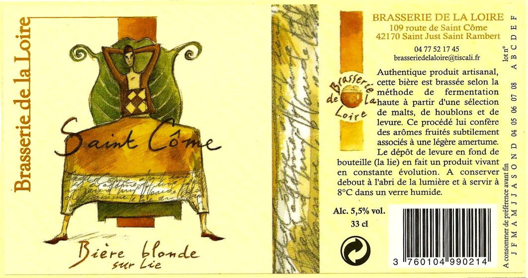 BRASSERIE DE LA LOIRE 03 etiquette BRASSERIE DE LA LOIRE 03