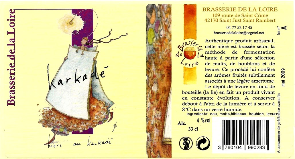 BRASSERIE DE LA LOIRE 09 etiquette BRASSERIE DE LA LOIRE 09