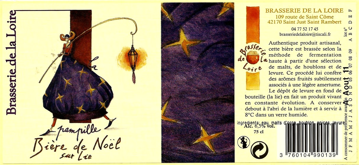 BRASSERIE DE LA LOIRE 10 etiquette BRASSERIE DE LA LOIRE 10