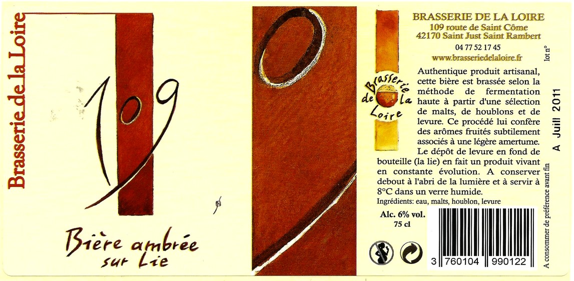 BRASSERIE DE LA LOIRE 13 etiquette BRASSERIE DE LA LOIRE 13