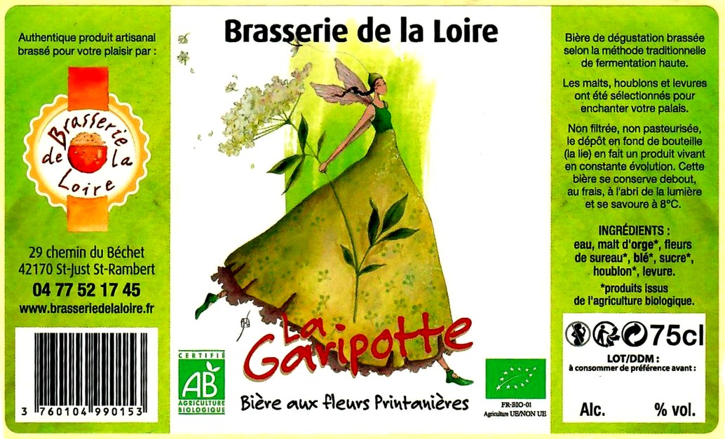 etiquette BRASSERIE DE LA LOIRE 21