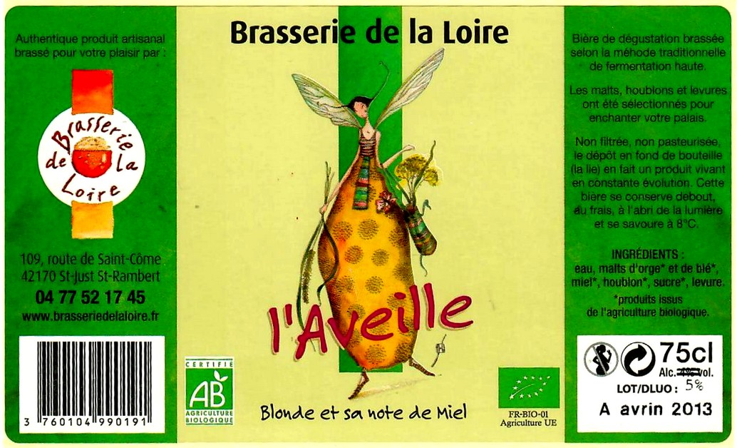 etiquette BRASSERIE DE LA LOIRE 23 etiquette BRASSERIE DE LA LOIRE 23