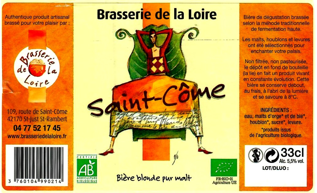 etiquette BRASSERIE DE LA LOIRE 24 etiquette BRASSERIE DE LA LOIRE 24