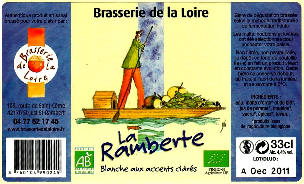 etiquette BRASSERIE DE LA LOIRE 25 etiquette BRASSERIE DE LA LOIRE 25