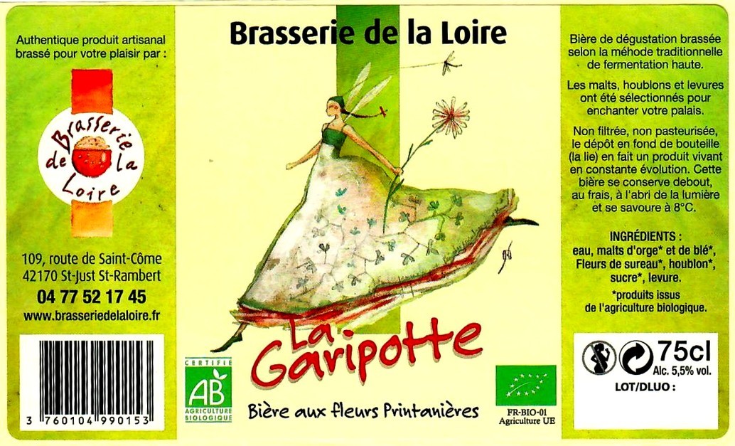 etiquette BRASSERIE DE LA LOIRE 27 etiquette BRASSERIE DE LA LOIRE 27