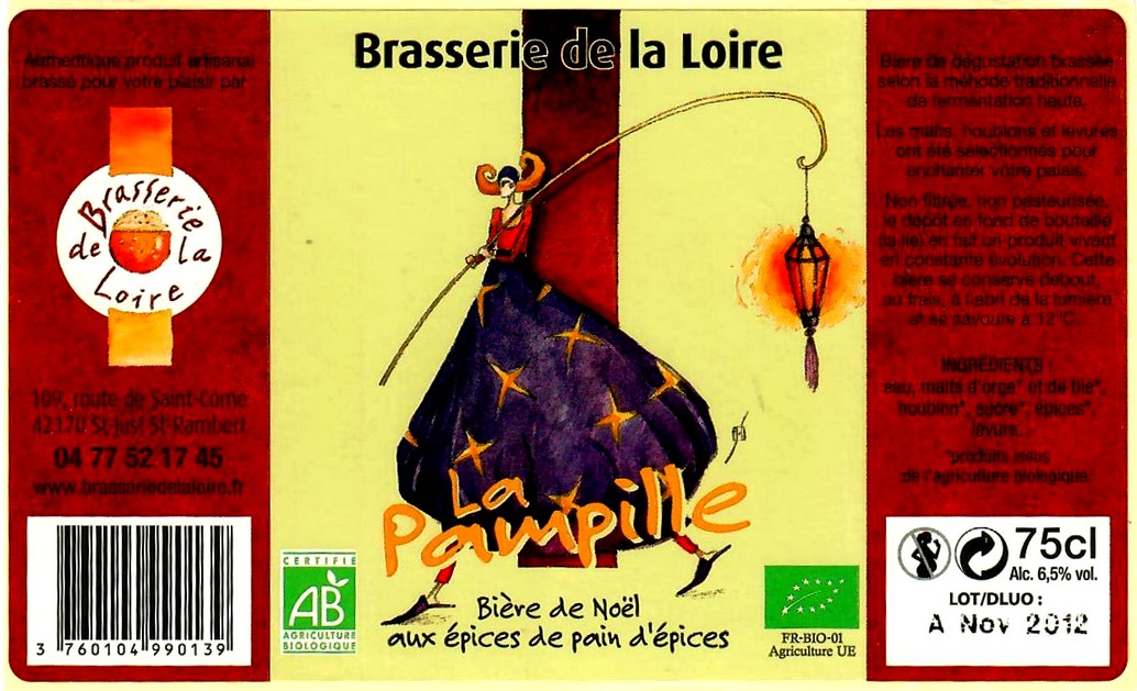 etiquette BRASSERIE DE LA LOIRE 31 etiquette BRASSERIE DE LA LOIRE 31