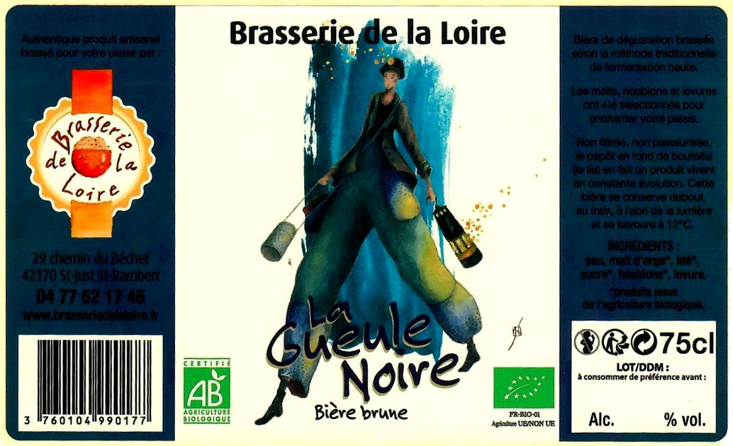 etiquette BRASSERIE DE LA LOIRE 36 etiquette BRASSERIE DE LA LOIRE 36